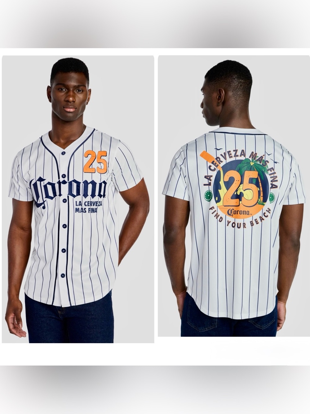 Corona Baseball Jersey | Size Small | Find Your Beach